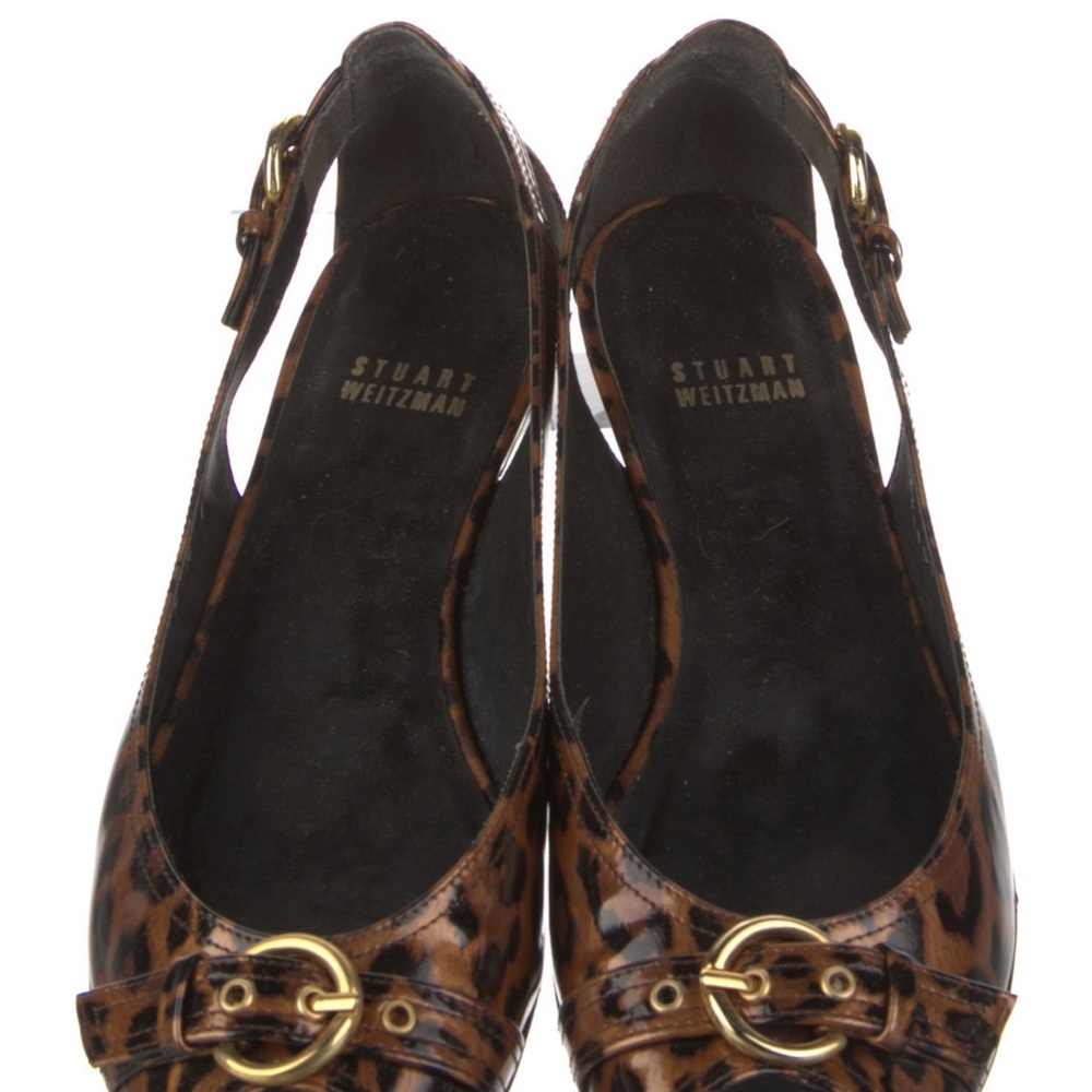 Stuart Weitzman Brown Leopard Print Women's Shoes